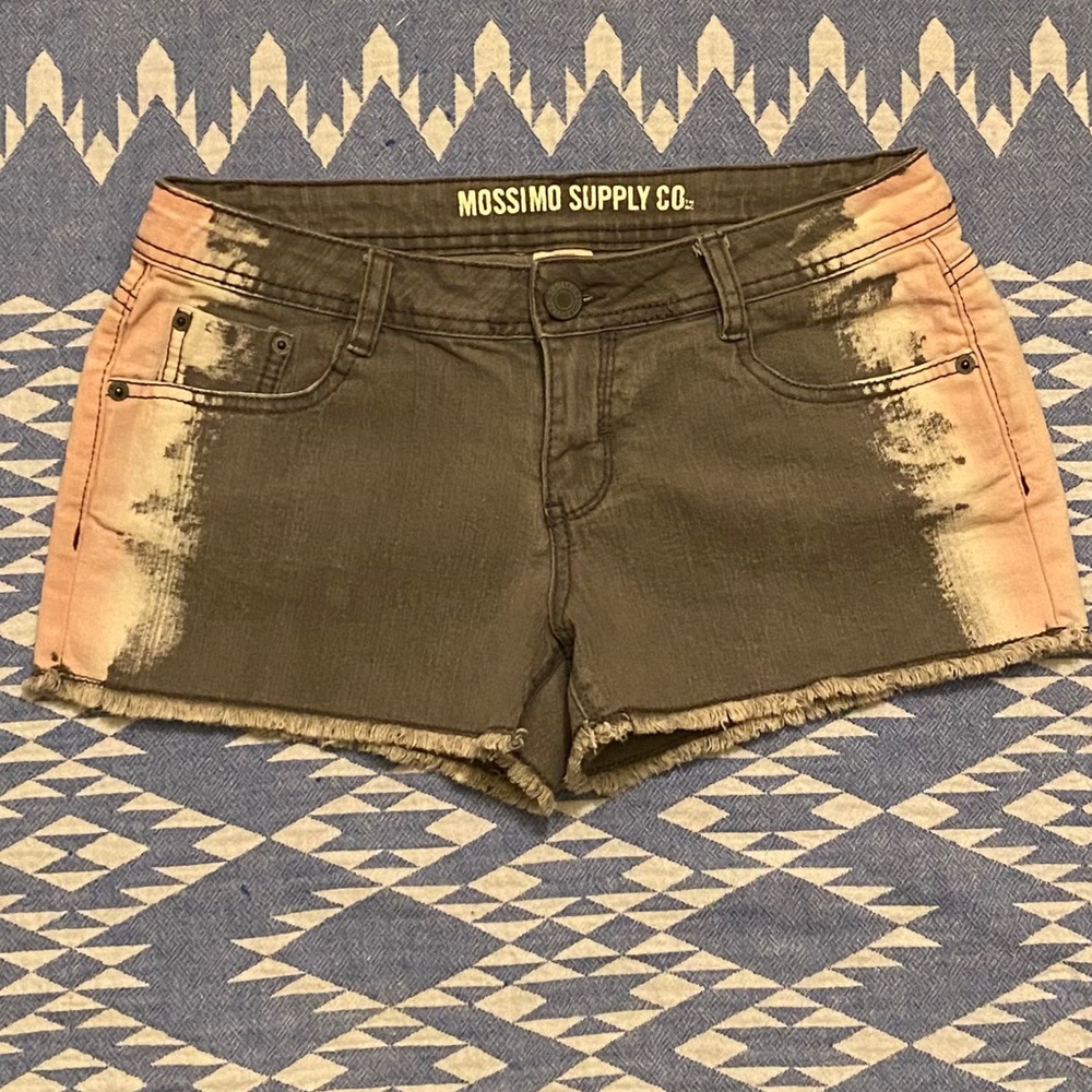 Mossimo Supply Co Gray w/Pink & White Shorts